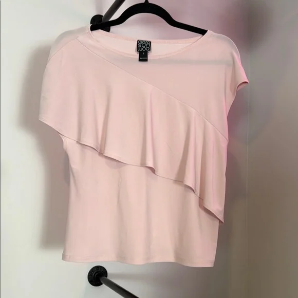 CLARA SUNWOO Pink Blouse Elegant Top - Picture 1 of 4